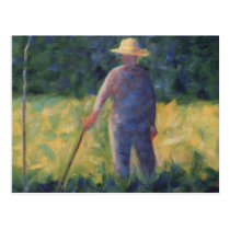 The Gardener - Georges Seurat postcards