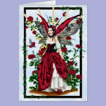 The Gardener - Ladybug Fairy Greeting Card cards