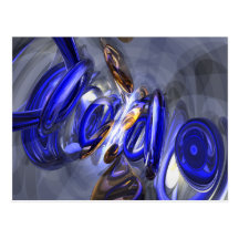 The Gathering Abstract Postcard