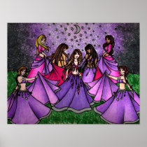 The Gathering Women Art Canvas Print
