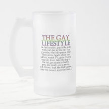 The gay lifestyle coffee mug