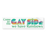 The Gay Side bumper stickers