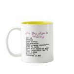 The gay [weekday] agenda coffee mug