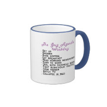 The gay [weekday] agenda mugs