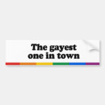 The gayest one in town bumper sticker