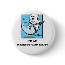 The Ghost Anarcho Round Pin