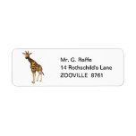 The Giraffe Custom Return Address Labels