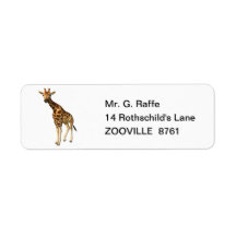 The Giraffe Custom Return Address Labels