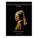 The Girl with a Turban/Girl with the Pearl Earring Postcard