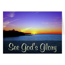The glory of God will be revealed Isaiah 40:5 Greeting Card