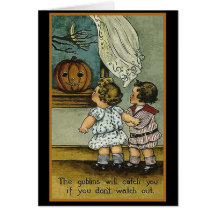 The Goblins Will Catch You Halloween Cards