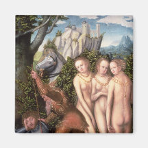 The God Mercury Waking Paris Fridge Magnet