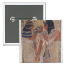 The Goddess Hathor placing the magic collar buttons