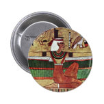 The Goddess Isis,  By Ägyptischer Maler Um 1360 Pinback Buttons