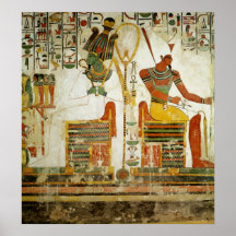 The Gods Osiris and Atum, from Tomb of Posters