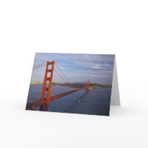 The Golden Gate Bridge from the Marin Card