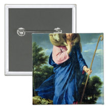 The Good Shepherd, c.1650-60 Pinback Button
