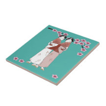 The Gossips Ceramic Tile