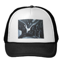 The Gothic Plaza (abstract cityscape) Mesh Hats