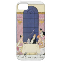 The Gourmands, 1920-30 (pochoir print) casemate cases