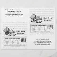 The Graduate Candybar Wrappers (With Nutritional F Flyer Design