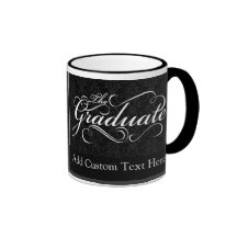 The Graduate, Elegant Black Coffee Mugs