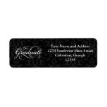 The Graduate, Elegant Black Return Address Labels