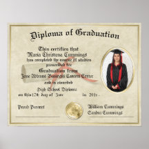The Graduate Gift Diploma Poster