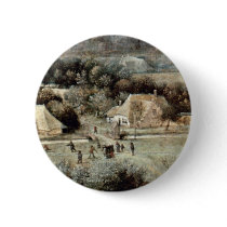 The Grain Harvest Month (August) Detail By Bruegel Buttons
