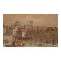 The Grand Chatelet and the Pont aux Meuniers posters