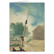 The Greasy Pole, 1787 Card