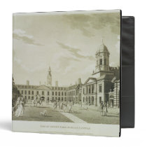 The Great Court Yard, Dublin Castle, 1792 (engravi binders
