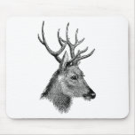 The great deer buck mouse pads