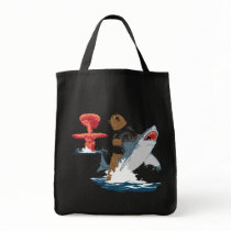 The Great Escape - bear shark cavalry Canvas Bags