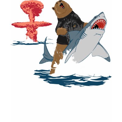 The Great Escape - bear shark cavalry Tee Shirts by strk3