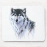 The great fierce wolf in all glory mousepad