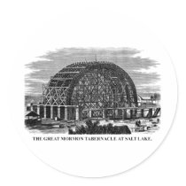 The Great Mormon Tabernacle at Salt Lake Sticker