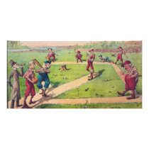 The Great National Game Last Match of the Season Customized Photo Card