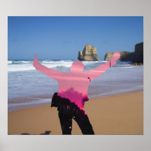 The Great Ocean Road and Melbourne Blues Poster