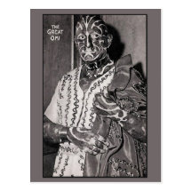 The Great Omi Circus Performer Cards Postcard