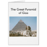The Great Pyramid of Giza Greeting Cards