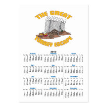 the great turkey escape thanksgiving day humour business cards