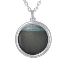 The Great Wall ( black minimalism painting ) Pendants