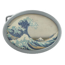The Great Wave Belt Buckle