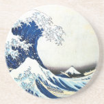 "The Great Wave" Japanese Painting by Hokusai Coasters