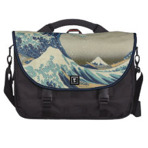 The Great Wave Laptop Messenger Bag