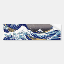 The Great Wave off Kanagawa - 神奈川沖浪裏 Bumper Stickers