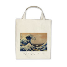 The Great Wave off Kanagawa - OG Cotton Tote Bag