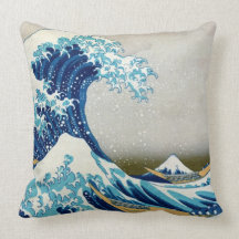 The Great Wave off Kanagawa Pillow