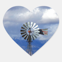 The Great Western Windmill Heart Stickers
